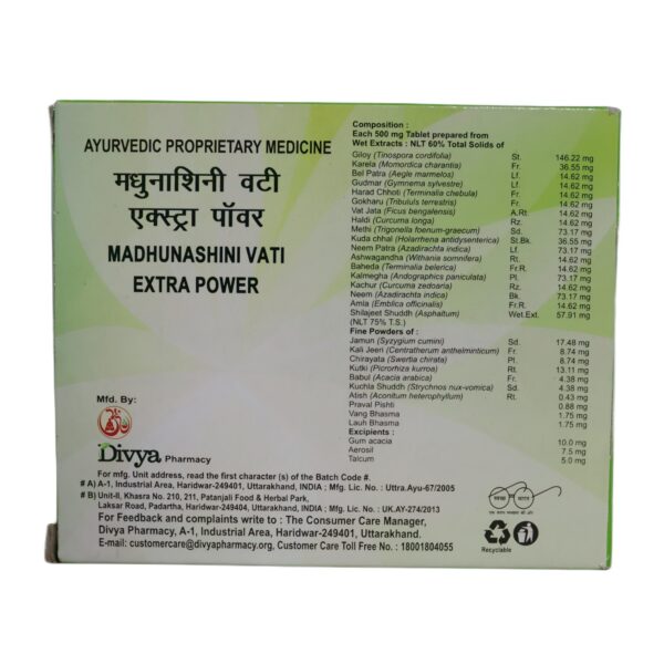 Patanjali Products- Baba Ramdev Divya Madhunashini vati (Pack of 2) - Image 3