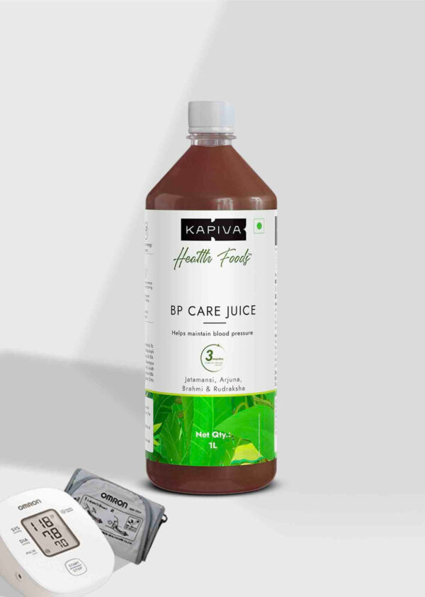 Kapiva BP Care Juice - 100% Ayurvedic Juice for Controlling Blood Pressure & Cholesterol Level | Arjuna, Shankhpushpi & 8 Other Herbs