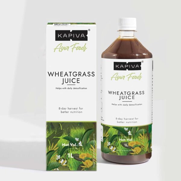 Kapiva Wheatgrass Juice 1L - Help's to Detoxify the Liver, Cleanse the Digestive System, Boost Metabolism & Purify Blood