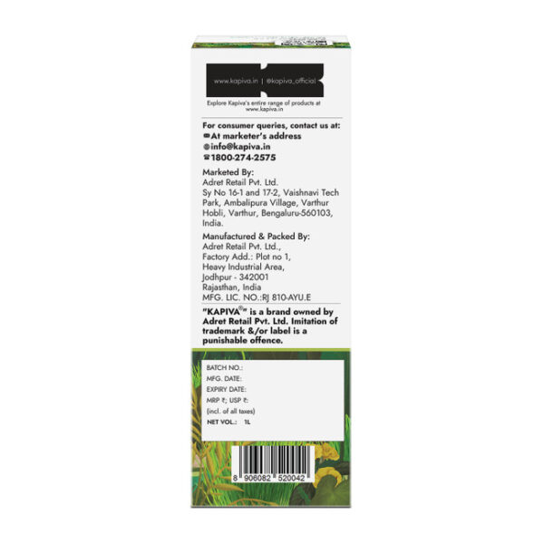 Kapiva Wheatgrass Juice 1L - Help's to Detoxify the Liver, Cleanse the Digestive System, Boost Metabolism & Purify Blood - Image 2